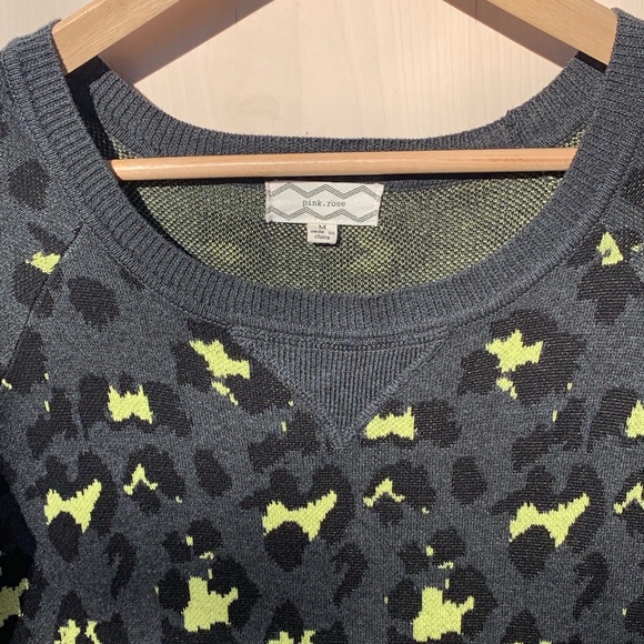 Final Reduction! Sweater Dress - Leopard - Picture 2 of 6